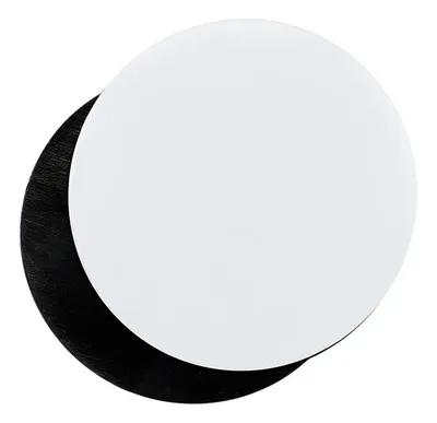 Imán Redondo Grande Blanco Sublimación 9.5cm Blanco