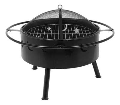 Parrilla Centauro Carbón Negro Acero 82cm