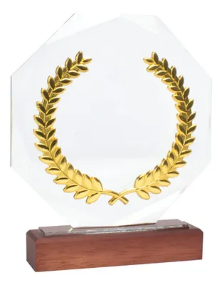 Trofeo Phelps Madera Cristal Acero - Calidad Premium