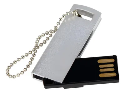 Usb Pendrive Metálico Giratorio 16gb Plateado