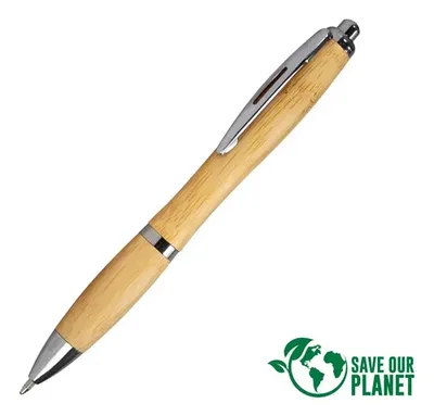 Bolígrafo Ecológico Bamboo Azul Wind - Modelo L3 Azul