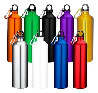Botella Deportiva Aluminio 800cc Varios Colores