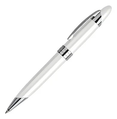 Bolígrafo Metálico White Pearl - Escritura Azul