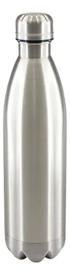 Termo Botella 750cc Plata Acero Inoxidable