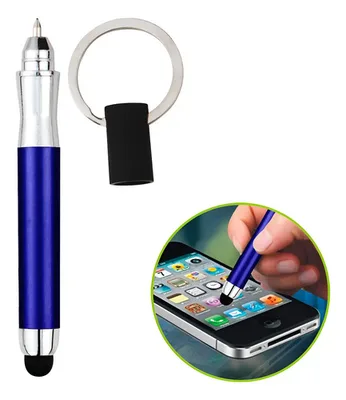 Bolígrafo Touch-screen Keyring Azul