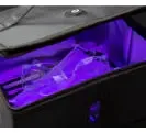Neceser Esterilizador Uv Negro 8l - Seguridad Viaje Negro