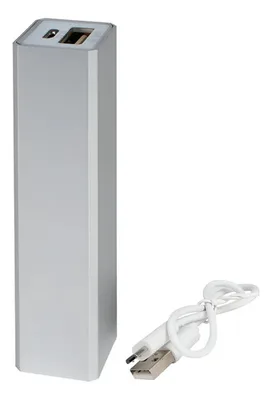 Power Bank Metálico 2200mah Plata - Cargador Portátil