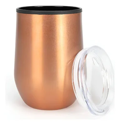Termo Mug Metálico Cobre 350cc Aislante Cobre
