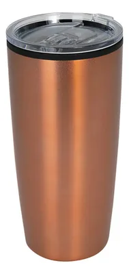 Termo Mug Metálico Cobre 600ml Premium Aislante Cobre