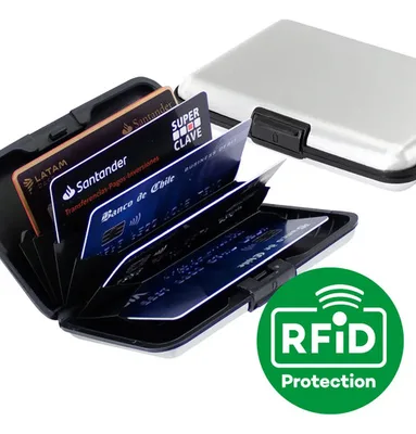 Porta-tarjetas Rfid Plata Seguridad Anti-clonación