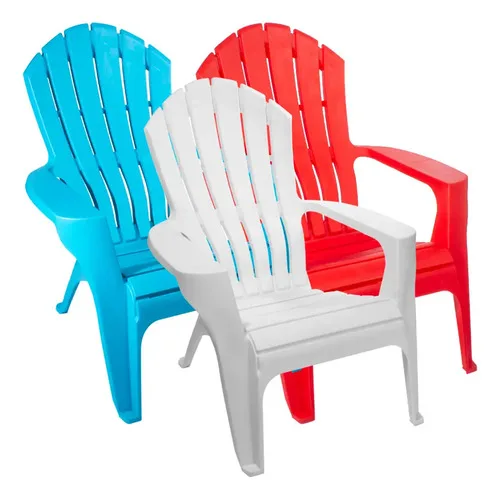 Silla Adirondack Plástica 150kg Polipropileno