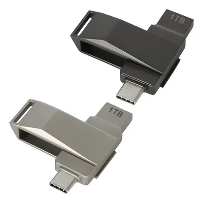 Usb Pendrive Otg Type C 1tb Plata/gris