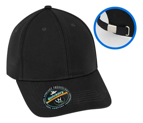 Gorro Jockey Negro Protección Uv 50+ Solar