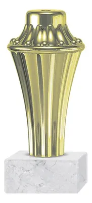 Base Para Trofeo Plástico Ba Con Mármol Blanco Blanco Y Plata