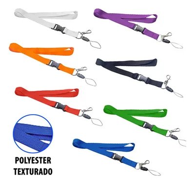 Cinta Lanyard Poliester Texturada 1mm