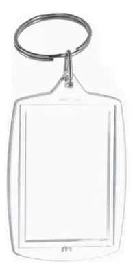 Llavero Personalizable Foto Plástico Transparente K76