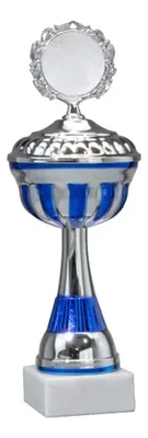 Copa Metálica Con Base Mármol 29.5cm E1202