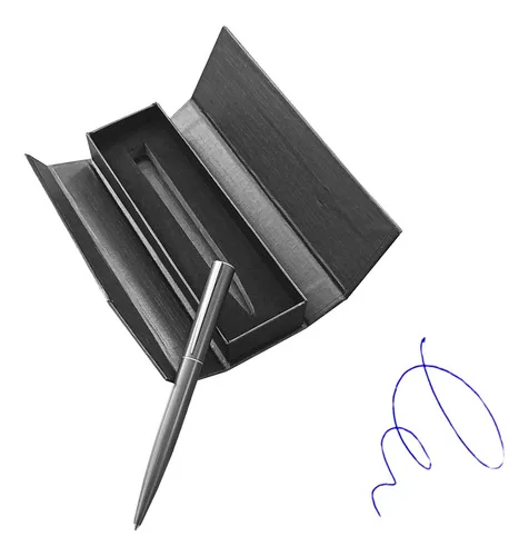 Bolígrafo Metálico Profesional Negro Azul