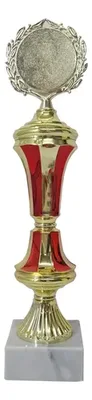 Copa Metálica Personalizable Base Mármol 29.5cm