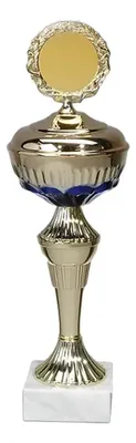 Copa Metálica Personalizable Con Base Mármol