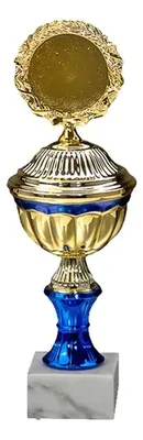 Copa Metálica Con Base Mármol Y Cuerpo Plástico