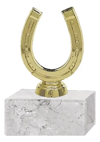 Trofeo Herradura Dorado Plástico 9.5cm Brillante