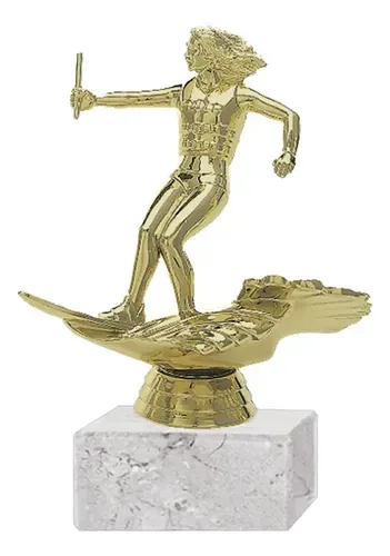 Trofeo Acuático Femenino Plástico 14cm Sky