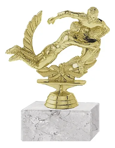 Trofeo Rugby Masculino Plástico 10.5cm Oro Oro