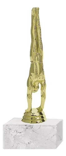Trofeo Gimnasia Masculina Plástico Oro 19.5cm