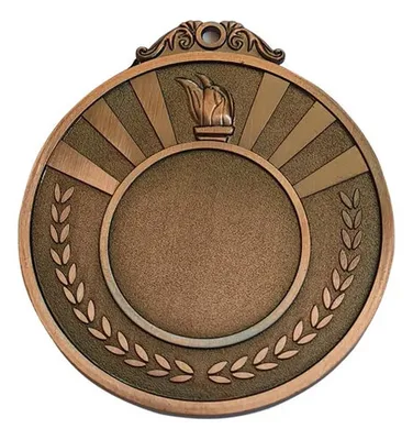 Medalla Reconocimiento 50mm Diseño Antorcha Personalizada