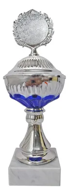 Copa Metálica Personalizable Con Base Mármol
