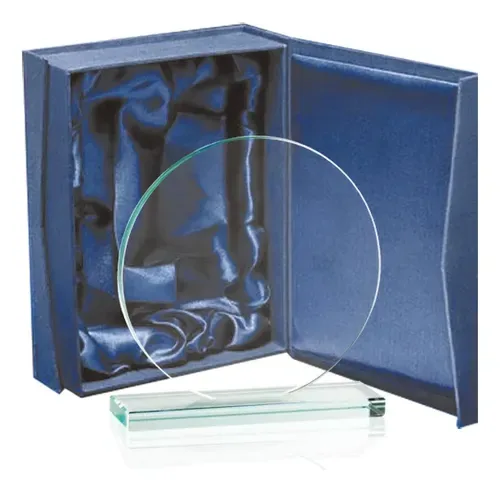 Galvano Cristal Circular Grabado Láser 10mm Espesor