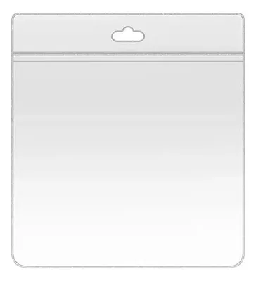Porta Credencial Pvc Transparente Alta Calidad