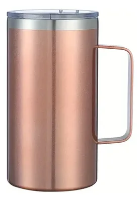 Taza Térmica Metálica Cobre 700ml Acero Inoxidable