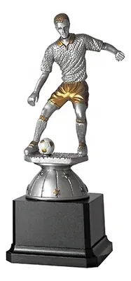 Trofeo Resina Futbolista Con Base Plastica 29cm