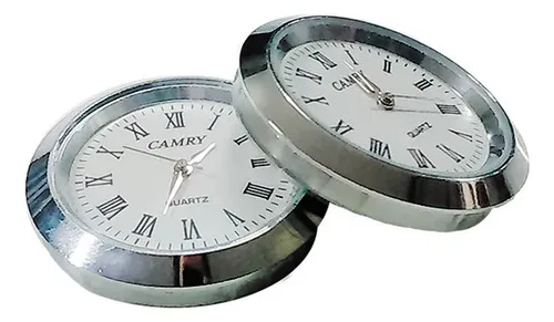 Reloj Circular Borde Cromado Romano