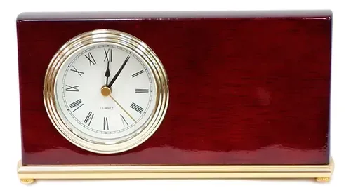 Reloj Escritorio Madera Rectangular T061