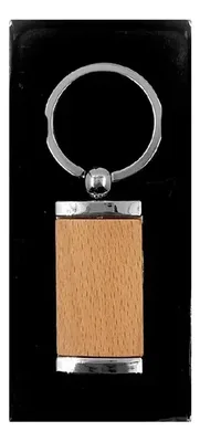 Llavero Metálico Madera Personalizable K33