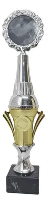Copa Metálica Personalizable Base Mármol Premium