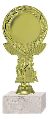 Trofeo Plástico Oro Flor Laurel Porta Sello Rp-8269 Oro