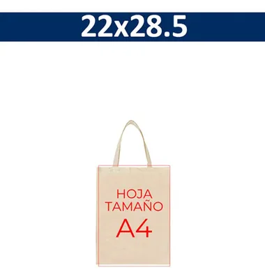 Bolsa De Algodón 22x28.5 Cm Personalizable
