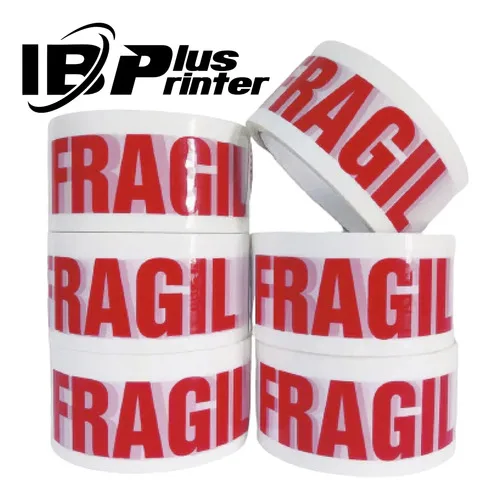Cinta Embalaje Fragil 52 Micrones Blanca 48mm X 100m Blanco
