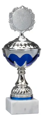 Copa Metálica Con Base Mármol 25cm E1002