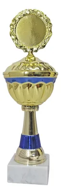 Copa Metálica Con Base Mármol 27.5cm