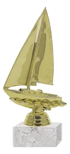 Trofeo Plástico Velero Dorado Modelo 256 Dorado