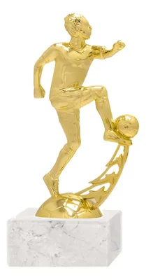 Trofeo Plástico Fútbol Action Oro Base Mármol