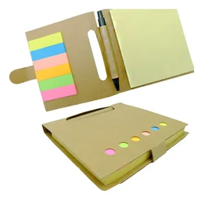 Set De Oficina Ecológico Post-it Y Bolígrafo Cartón
