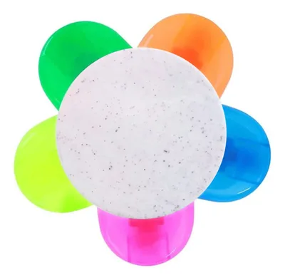 Destacador Fluorescente Forma Flor B16