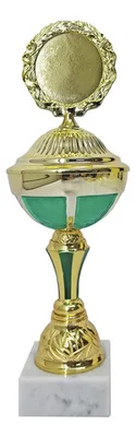 Copa Metálica Con Base Mármol Personalizable