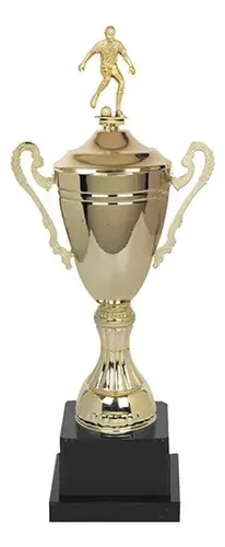 Trofeo Copa Metálica Cuerpo Plástico Base Plástica